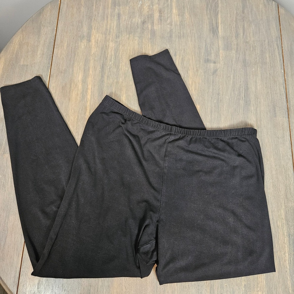 Eileen Fisher Womens XL Pull On Pants Slim Tapered Minimalist Black Lyocell